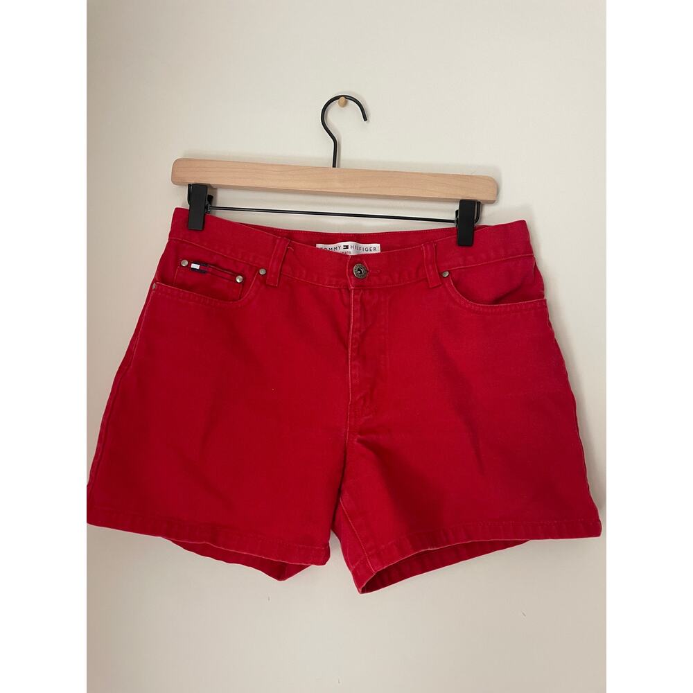 Tommy Hilfiger Red Denim Shorts size 28/6